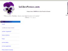 Tablet Screenshot of lalibrepensee.com